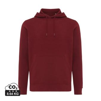 Iqoniq Rila lightweight recycled cotton hoodie, Burgundy red Burgundy red | XS