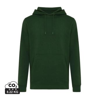 Iqoniq Rila lightweight recycled cotton hoodie,  forest green Forest green | XS
