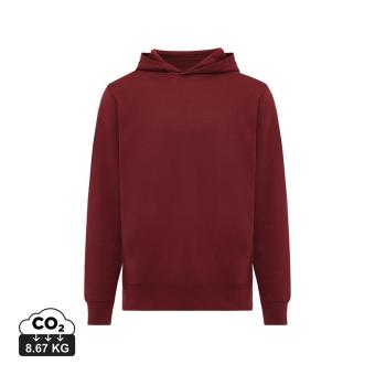 IQONIQ Yengo Hoodie mit Seitentaschen aus rec. Baumwolle, Burgunderrot Burgunderrot | XXS
