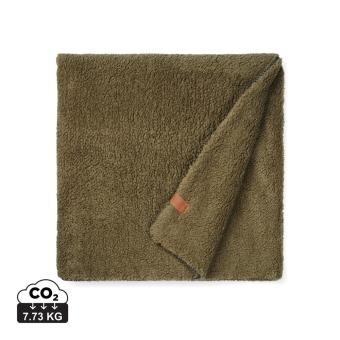 VINGA Maine GRS recycled double pile blanket Green