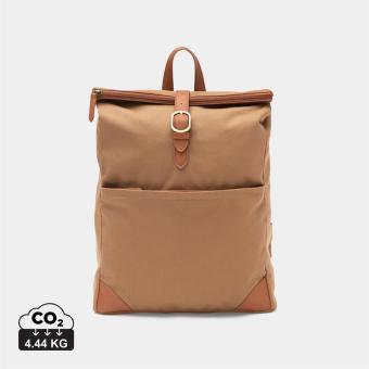 VINGA Sloane-Rucksack RCS aus recyceltem Polyester Braun