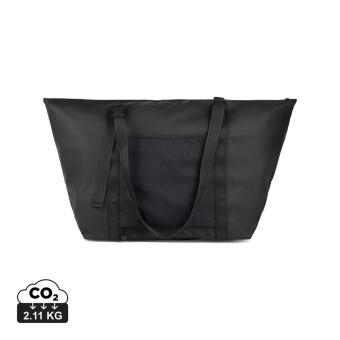 VINGA Livorno Wochenendtasche aus GRS recyceltem Polyester Schwarz