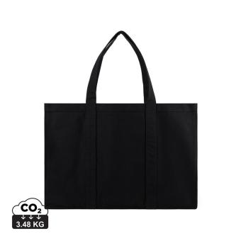 VINGA Hilo AWARE™ recycled canvas maxi tote bag Black