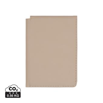 VINGA Baltimore RCS recycled polyester RFID passport cover Fawn