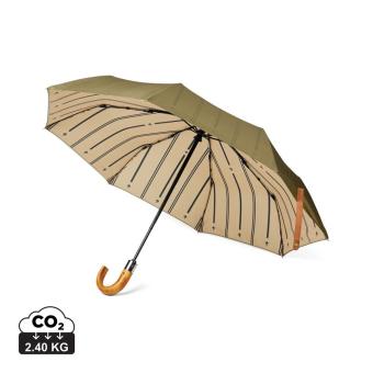 VINGA Bosler AWARE™ recycled pet 21" foldable umbrella Green