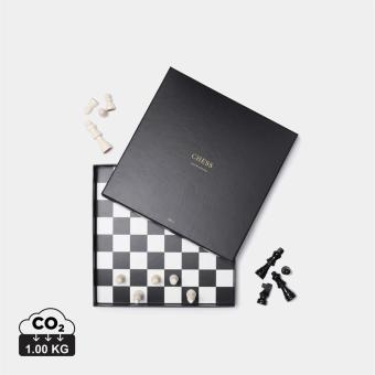 VINGA Chess coffee table game Black