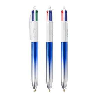 BIC® 4 Colours® Bicolor + Lanyard Blue/silver