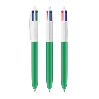 BIC® 4 Colours® Kugelschreiber Weiß/grün