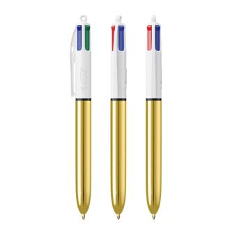 BIC® 4 Colours Shine Kugelschreiber Gold