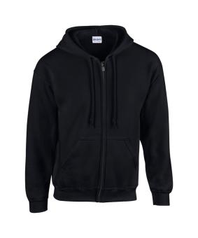 HB Zip Hooded sweatshirt, black Black | L