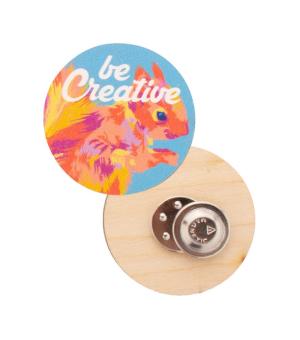 WooBadge custom magnetic badge Nature