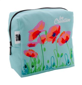 CreaBeauty Square M Individuelle Kosmetiktasche Schwarz/weiss