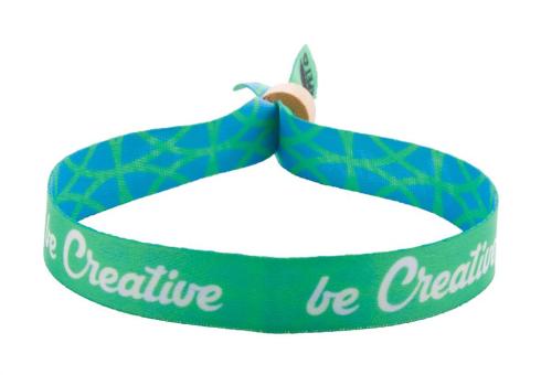 SuboWrist Eco custom RPET festival bracelet Nature