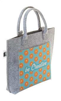 CreaFelt Cross custom RPET crossbody bag White/grey
