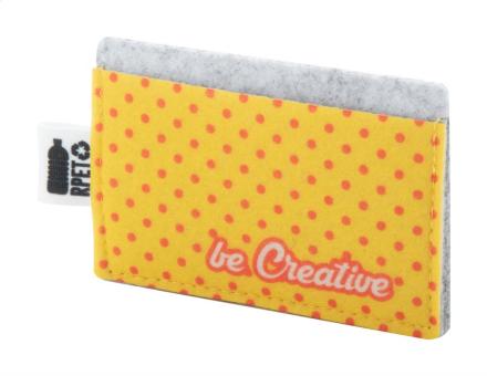 CreaFelt Card Individuelles Kreditkartenetui Weiß/grau