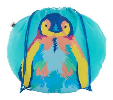 CreaDraw Circle custom drawstring bag Blue/white