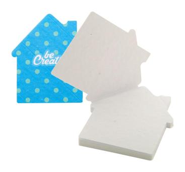 CreaStick Seed House custom sticky notepad White