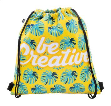 CreaCool Draw Individuell bedruckbare Kühl-Kordelzugtasche Schwarz/weiss