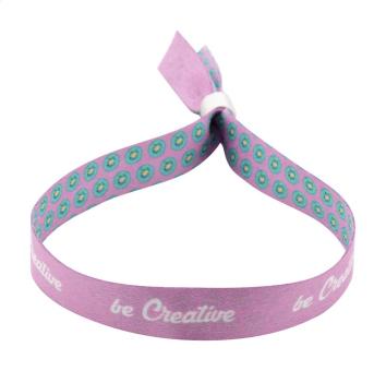 SuboWrist Alloy custom RPET festival bracelet White
