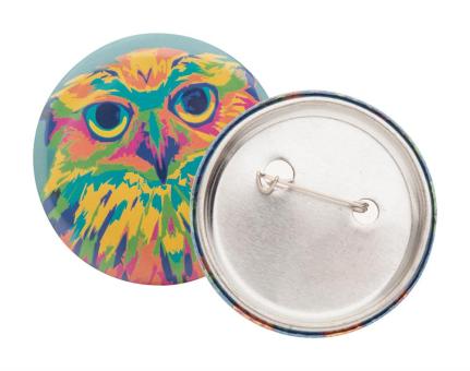 PinBadge Mini Button-Anstecker Weiß/silber
