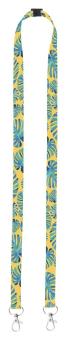 Subyard 15 Double Safe custom sublimation lanyard White