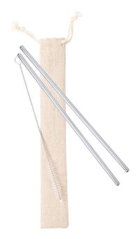 SteelSip Trinkhalm-Set Silber