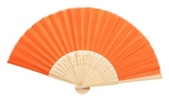 Vioro Handfächer Natur orange
