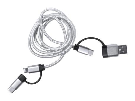 Trentex USB-Ladekabel Silber
