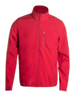Scola RPET softshell jacket, red Red | L