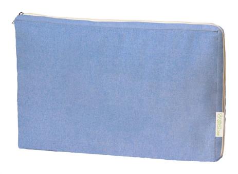 Drift cotton laptop pouch Aztec blue
