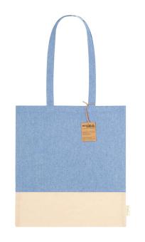 Konti cotton shopping bag Aztec blue