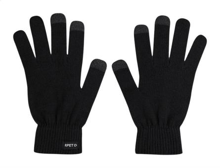 Retouch RPET Tourchscreen-Handschuhe Schwarz