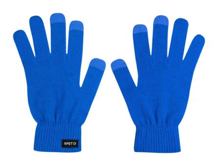 Retouch RPET Tourchscreen-Handschuhe Blau