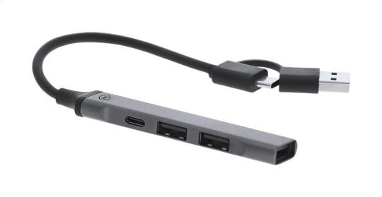Zlip USB hub Silver