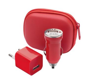Canox USB charger set Red/white