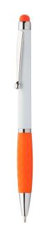 Sagurwhite Touchpen mit Kugelschreiber Orange/weiß