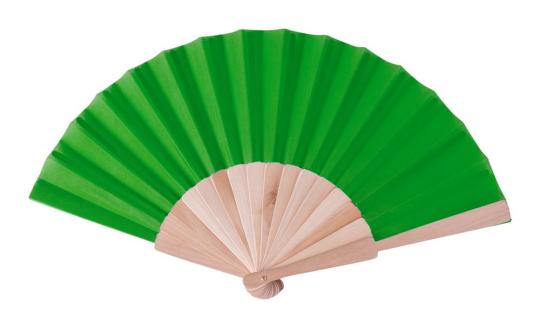 Folklore hand fan Green