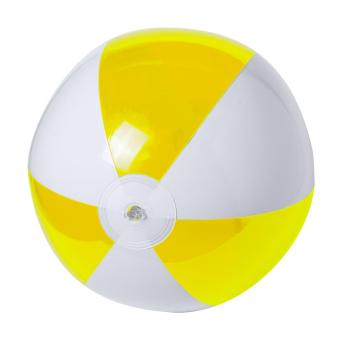 Zeusty Strandball (ø28 cm) Weiß/gelb