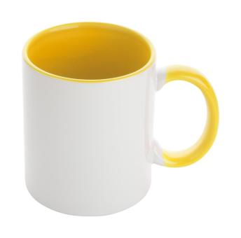 Harnet Tasse Weiß/gelb