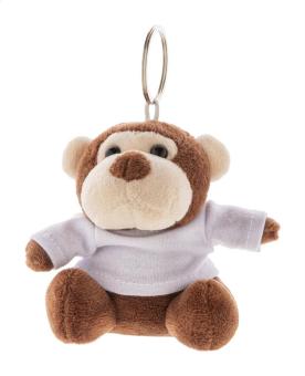 ApeFob plush monkey keyring Brown