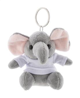 TrumpFob plush elephant keyring Convoy grey