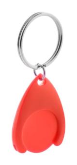 Nelly trolley coin keyring Red