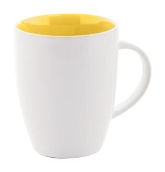 Maia Tasse Weiß/gelb