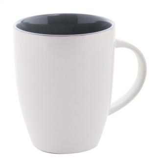 Maia Tasse Dunkelgrau/weiß