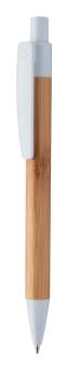 Colothic Bambus-Kugelschreiber, natur Natur,weiß