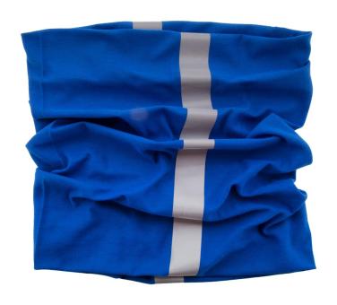 Reflex reflective multipurpose scarf Aztec blue