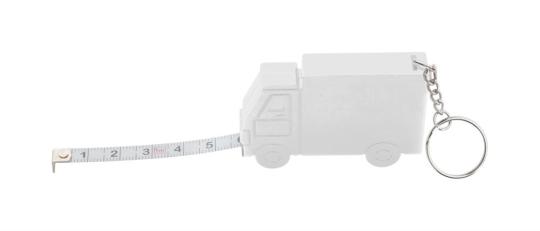 Symmons truck keyring with tape measure White