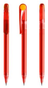 prodir DS1 TTT Twist ballpoint pen Fire red