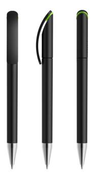 prodir DS3 TMS Twist ballpoint pen Black/green