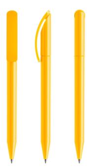 prodir DS3 TPP Twist ballpoint pen Yellow